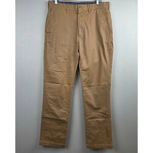 Cremieux Comfort Stretch Mens Chino Pants Tan Khaki 32x32 Cotton Blend